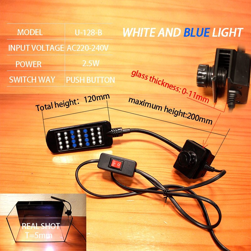 Finether-luz de acuario LED, iluminación para plantas, superfino, 24 peceras brillantes, acuario, agua interior, jardín, plantas domésticas: X5