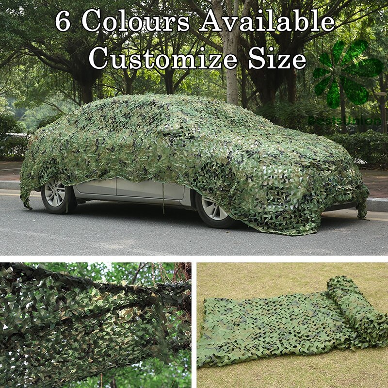 Reinforced Camouflage Nets 3D Leaf Privacy Protection Camo Netting Pool Beach Sunshade Sail Forest Garden Decoration Landscape