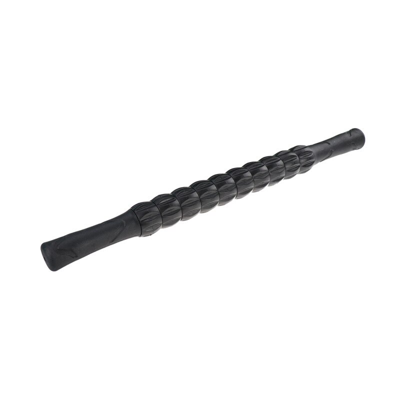 Yoga Massage Stick Leg Back Relaxation PVC Roller Muscle Deep relaxation relieve the pain Yoga Block Gym Fitness Equipment: Black