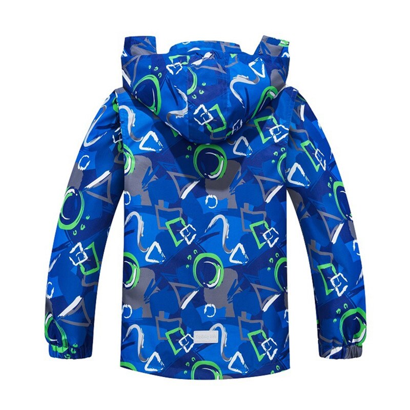 Veste chaude en velours pour grand garçon, imperméable, respirante, à capuche, coupe-vent, cardigan, veste réfléchissante d'extérieur