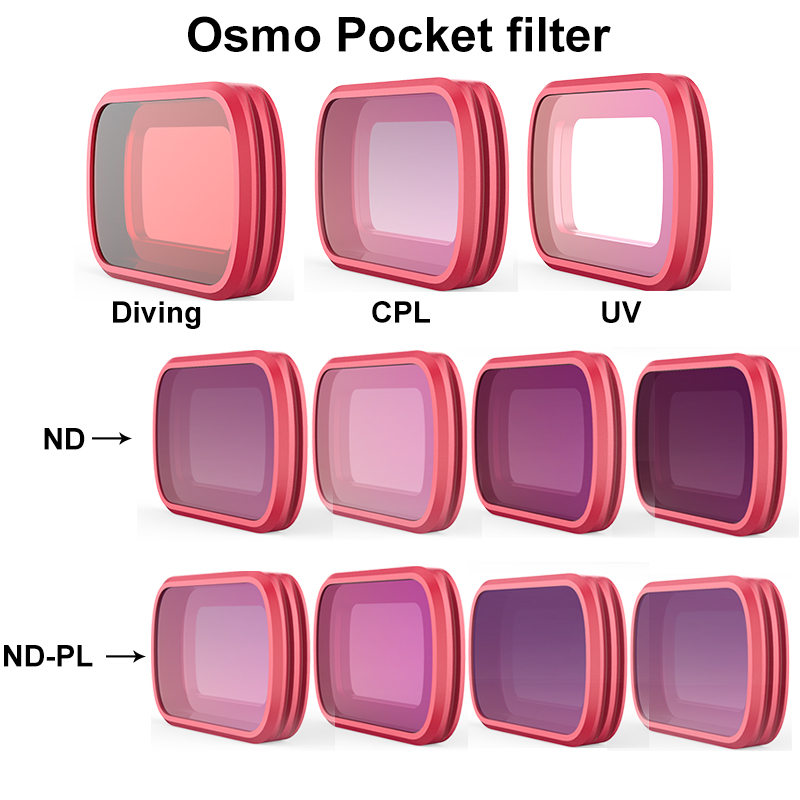 Pgytech Osmo Pocket Filter Uv Cpl Nd/ND-PL Set Camera Lens Filters Kit Voor Dji Osmo Pocket Camera Lens filter Accessoires