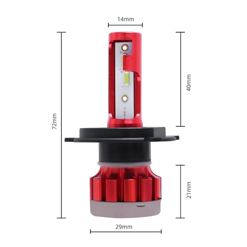 H4 LED H7 H11 H8 9006 9005 HB4 H1 H3 HB3 CSP 4500K de la motocicleta del coche de la linterna Auto 80W 12000LM bajo haz bombilla lámpara del automóvil 6500K