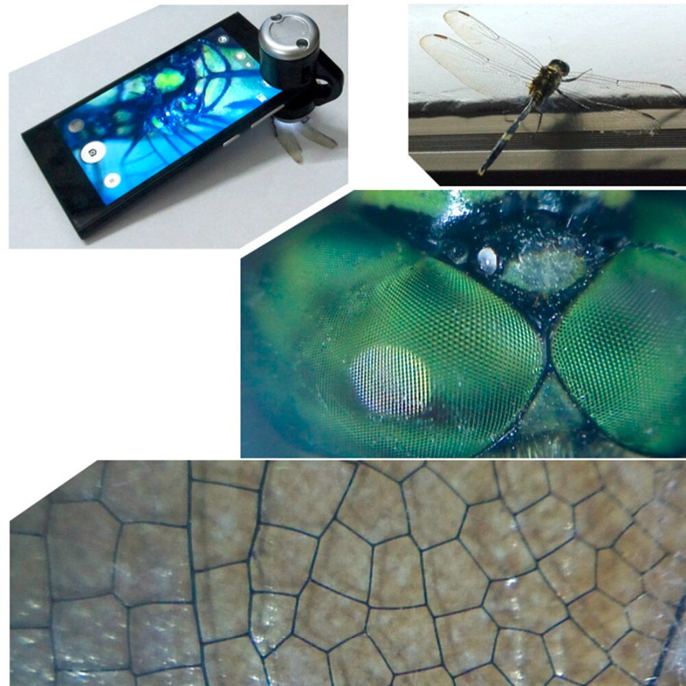 1pc Universal 30X Optical Zoom Mobile Phone Microscope Clip Micro Lens Telescope Lens For iPhone For iPad For Samsung