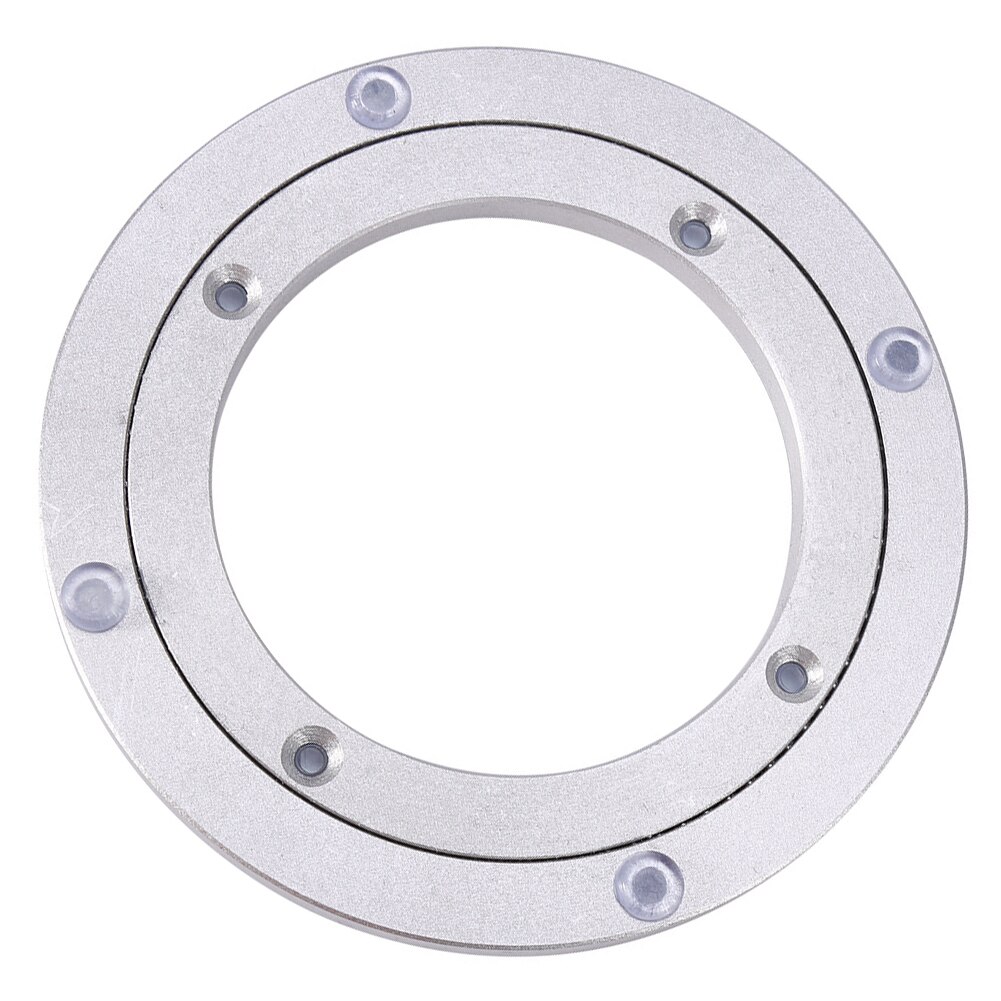 Turntable Plate Table Smooth Swivel Plate Rotating Table Aluminium Alloy Rotating Bearing Turntable Round Smooth Swivel Plate: 4inch