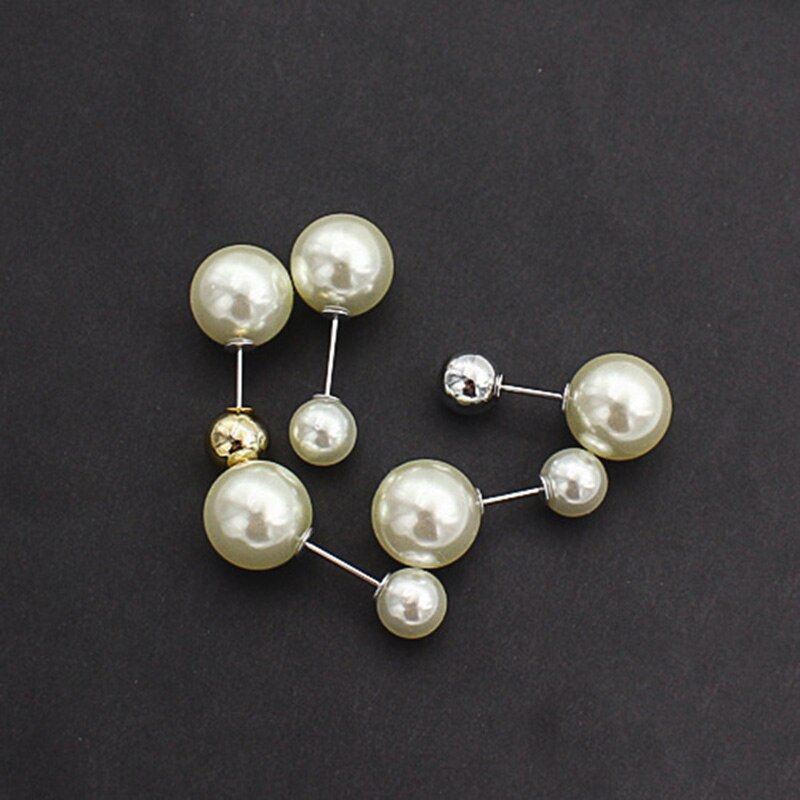 Charm Double Simulated Pearl Brooch Pins For Women Lapel Brooch Jewelry Dress Suit Crystal Flower Pin Brooches: 7