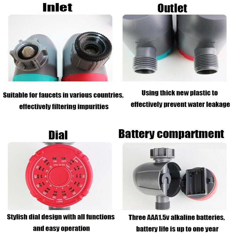 US/UK Garden Automatic Digital Watering Timer Electronic Water Timer Garden Water Tap Timer Garden Irrigation Tools Timer