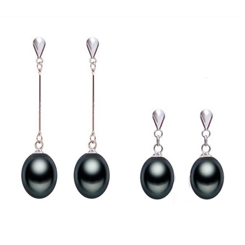Zhboruin Natuurlijke Parel Oorbellen Voor Vrouwen 925 Sterling Zilveren Sieraden Water Parel Huwelijkscadeau