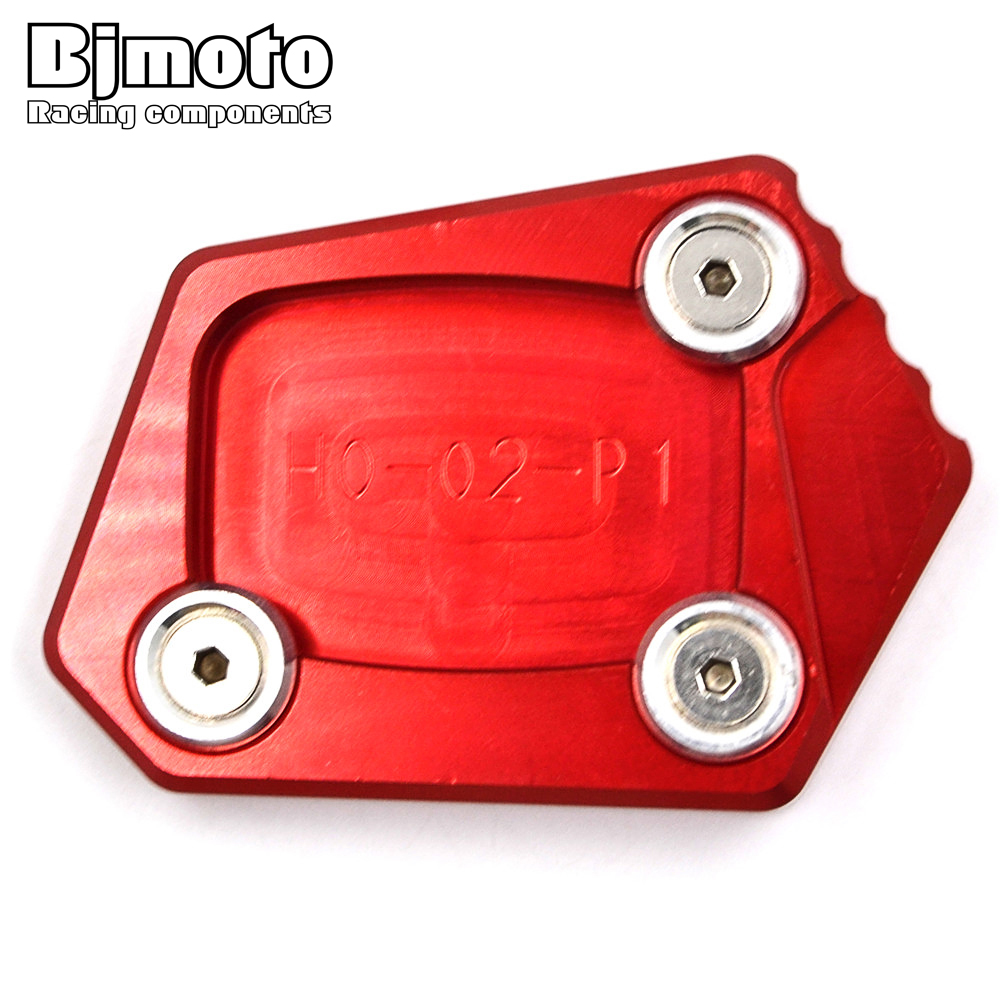 CNC Kickstand Side Stand Extension Foot Pad Plate Enlarger For Honda CBR500R CB500F/X CBR250R CBR300R NM-4 CB400