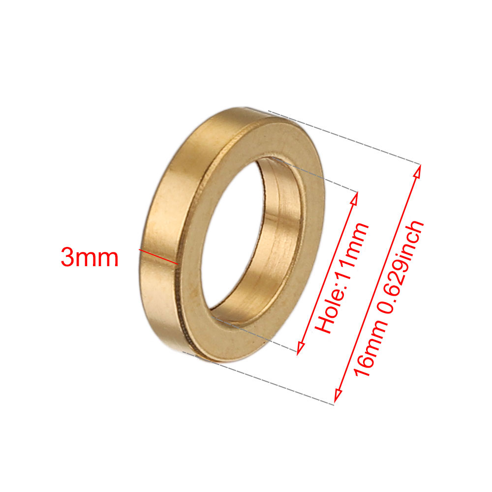 10 Uds. Espaciadores redondos planos de acero inoxidable disco de cuentas cuentas sueltas con agujero grande para DIY pulsera collar artesanía joyería suministros: Naranja