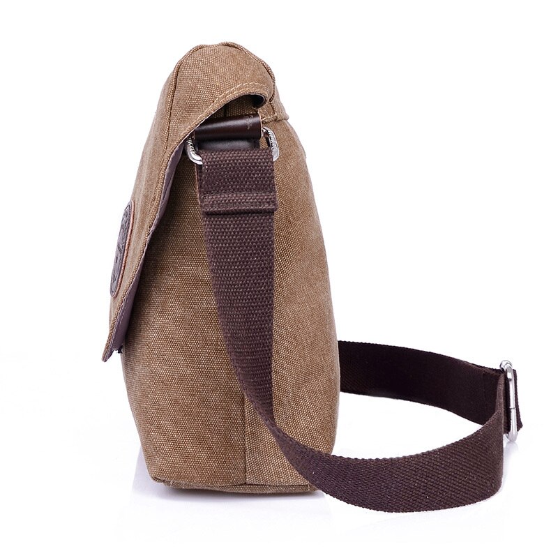 Canvas Mannen Messenger Bags Mannen Reistas Klassieke Mannelijke Schouder Crossbody Tas Zwart 31*10*23 CM