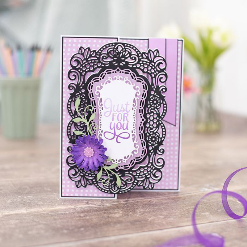 Rectangular Nesting Panels Lace Frame Metal Cutting Dies Stencil DIY Scrapbooking Album Paper Card Template Mold Embossing Craft