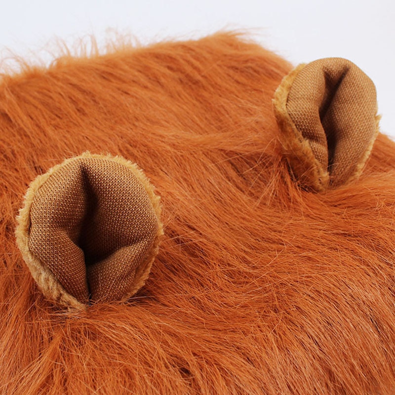 Perruque/oreilles pour grand chien | 4 couleurs, Costume pour animaux domestiques, crinière de Lion, déguisement d'halloween