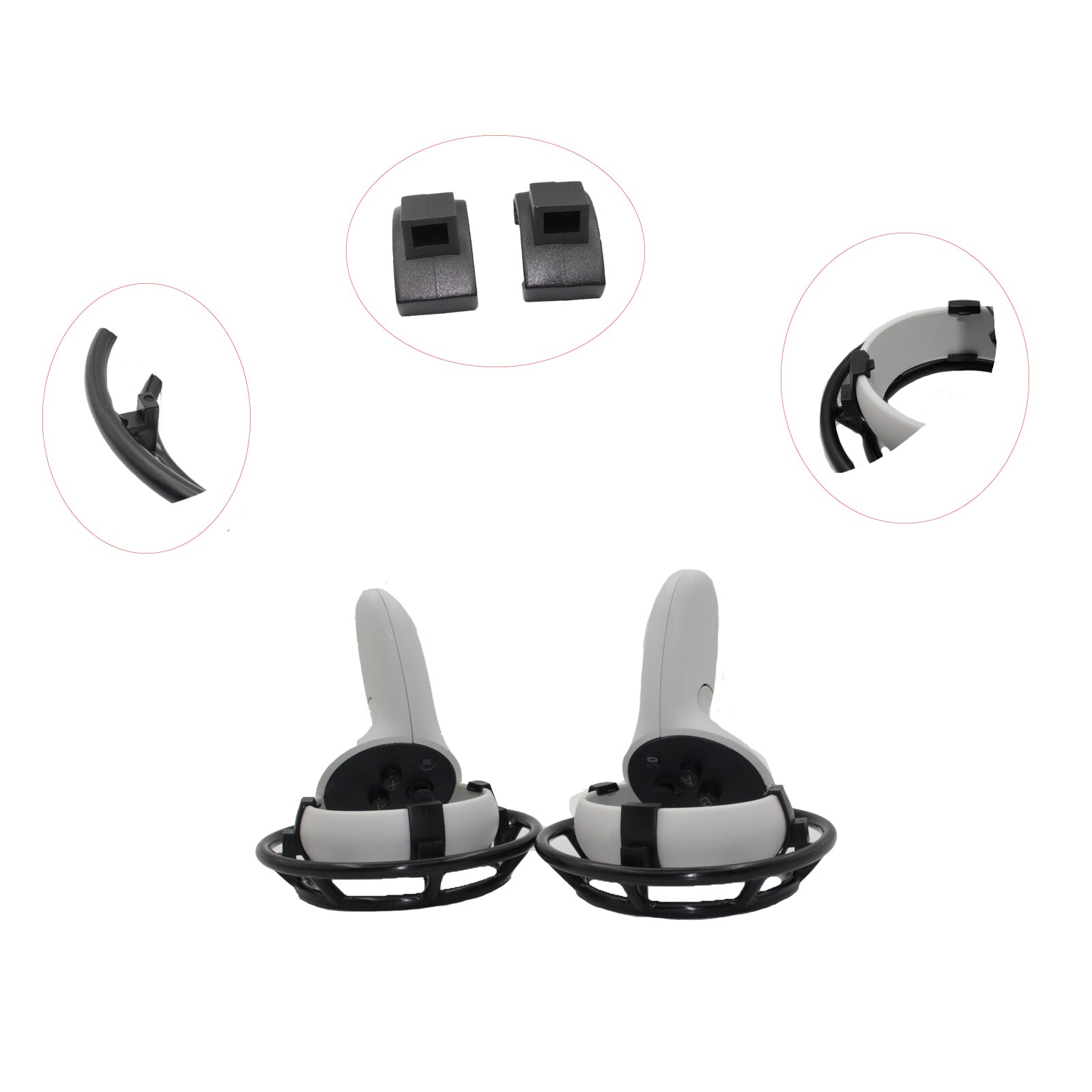 1Pair Protective Guard Cover for Oculus Quest 2 VR Touch Controller Grip Non-slip Sleeve Case Frame for Oculus2 Handle Parts