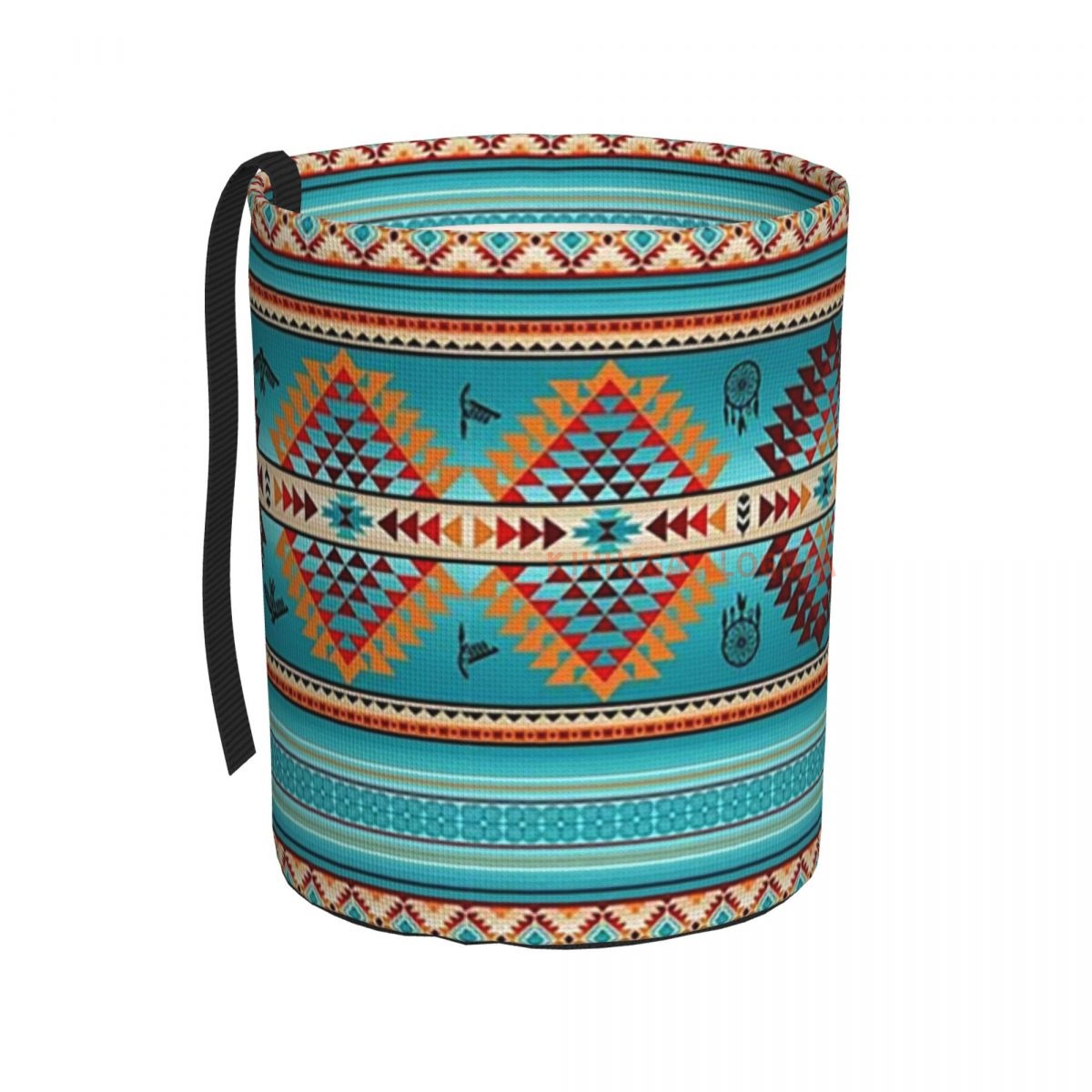 Bote de basura de coche étnico azteca, cubo de basura, cubo de basura para cocina, Camping, accesorios interiores de coche para mujeres, basura de coche: Naranja