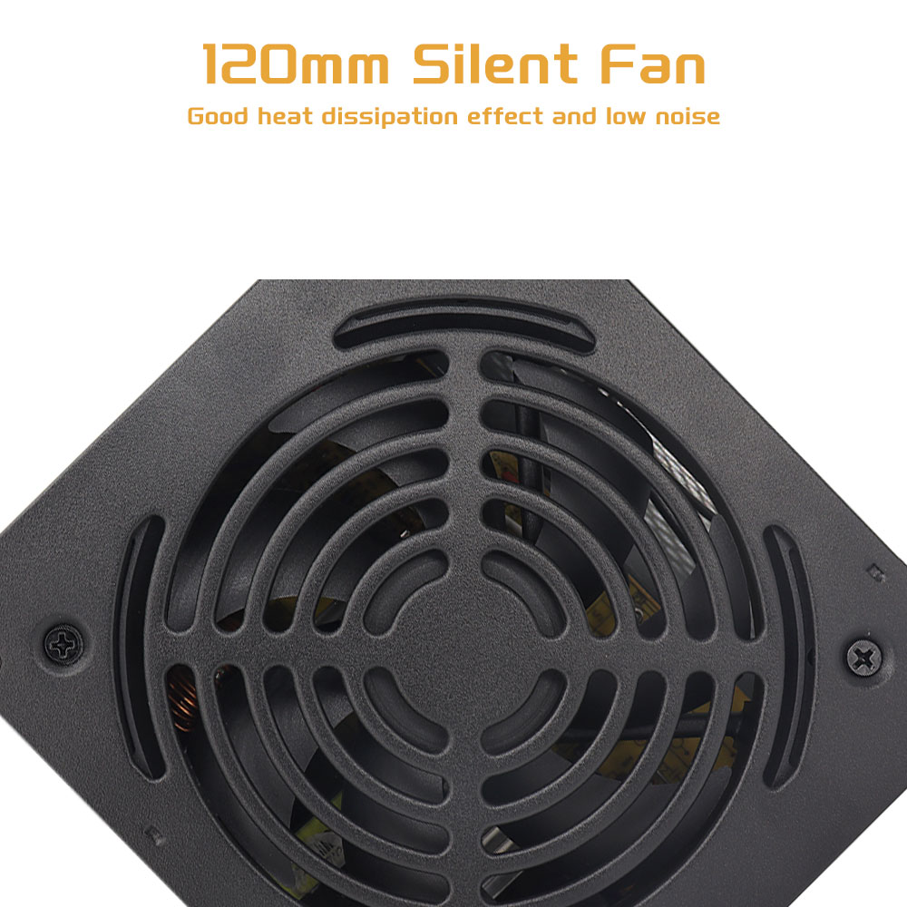 400W Power Supply ATX Active PFC PC Non-Modular 110V/220V 50-60HZ 120MM Silent Fan High Efficiency Power Supply Energy Saving