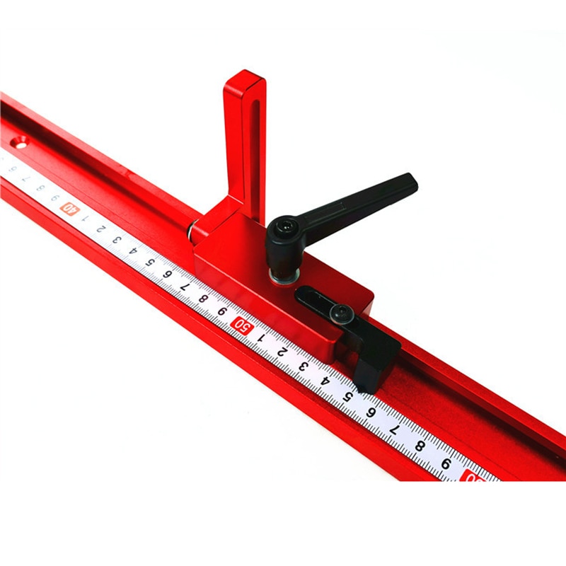 400mm/600mm/800mm Aluminium Standard t-track 45mm largeur profil 75mm hauteur avec t-track Miter jauge accessoires bricolage outil