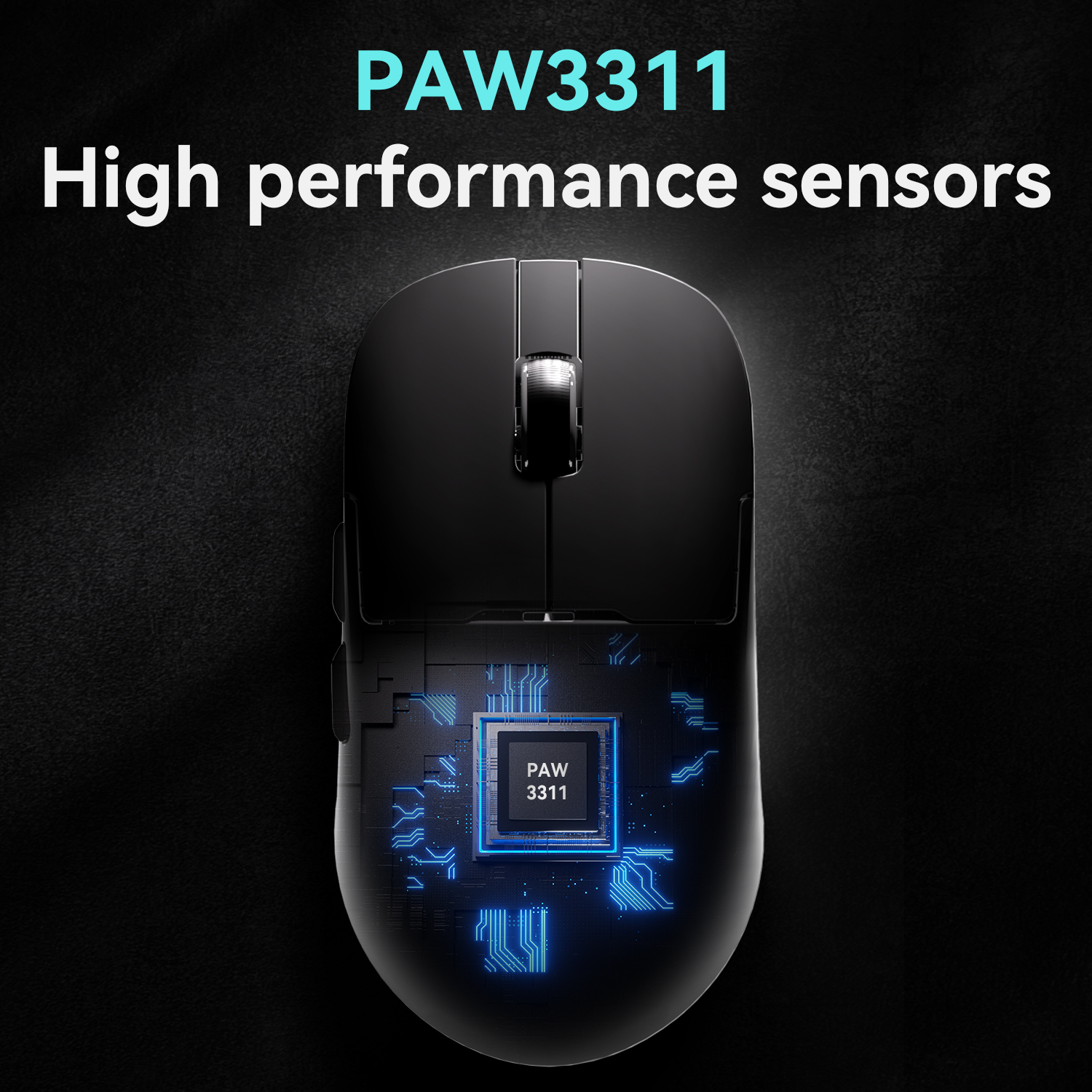 AJAZZ AJ159P MC draadloze gaming-gamingmuis met drie modi PAW3311 ongeveer 56 g lichtgewicht ondersteuning 1 KHZ retoursnelheid