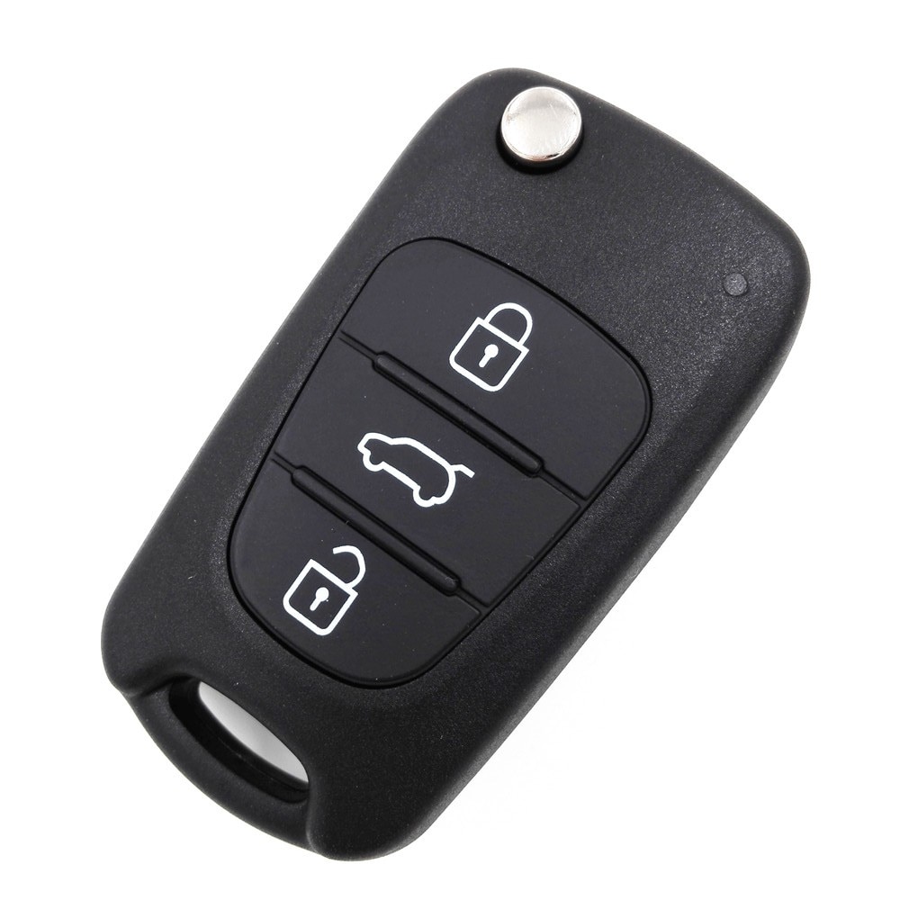3 Button Replacement Flip Folding Key Shell for Hyundai Accent I30 IX35 Remote Key Fob Case