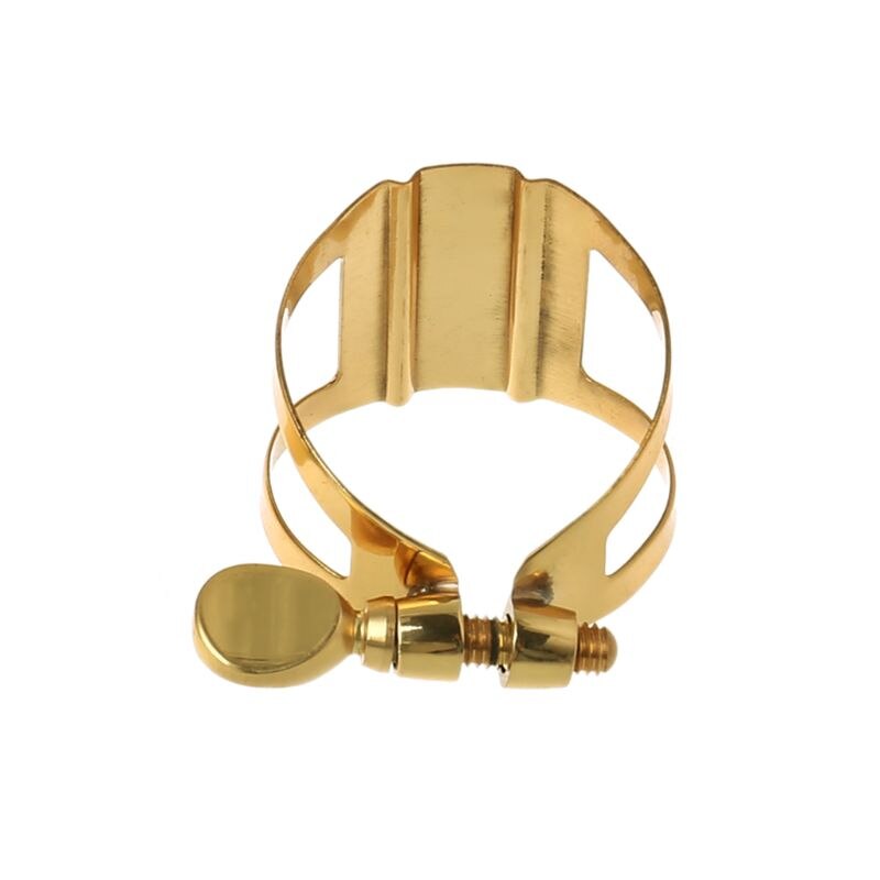 1 Pc Soprano Alto Tenor Saxophone Clarinet In Bb Flexibility Gold Mouthpiece Ligature Accessories 4 Styles