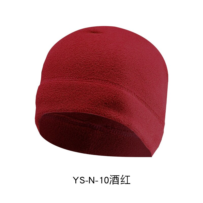Casquette polaire extérieure, automne hiver laine mélanges doux bonnet tricoté hommes femmes chapeaux Ski casquettes bonnets couleur unie 12 couleurs: J