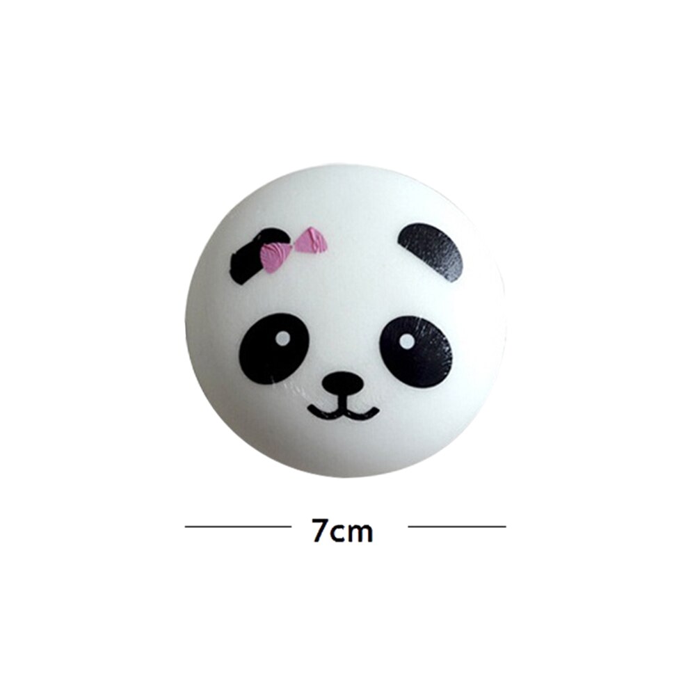 Panda spongieux lente augmentation 7cm Jumbo breloques Kawaii petits pains enfants jouets pendentif squis parfumé porte-clés