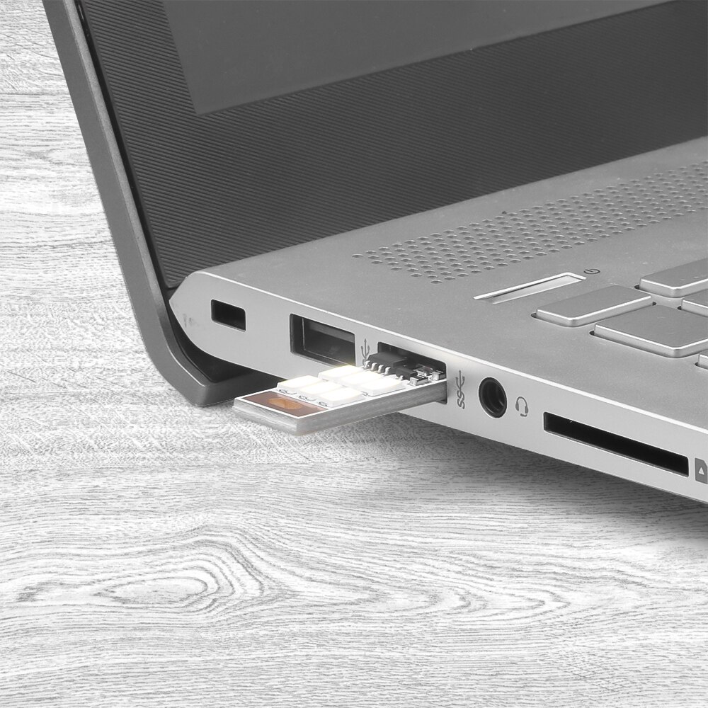 KEBIDU 2Pcs/lot USB LED Bulb Book Light Mini Pocket Card USB Power LED Night Light For Laptop PC Warm/Cold White Night Lamp