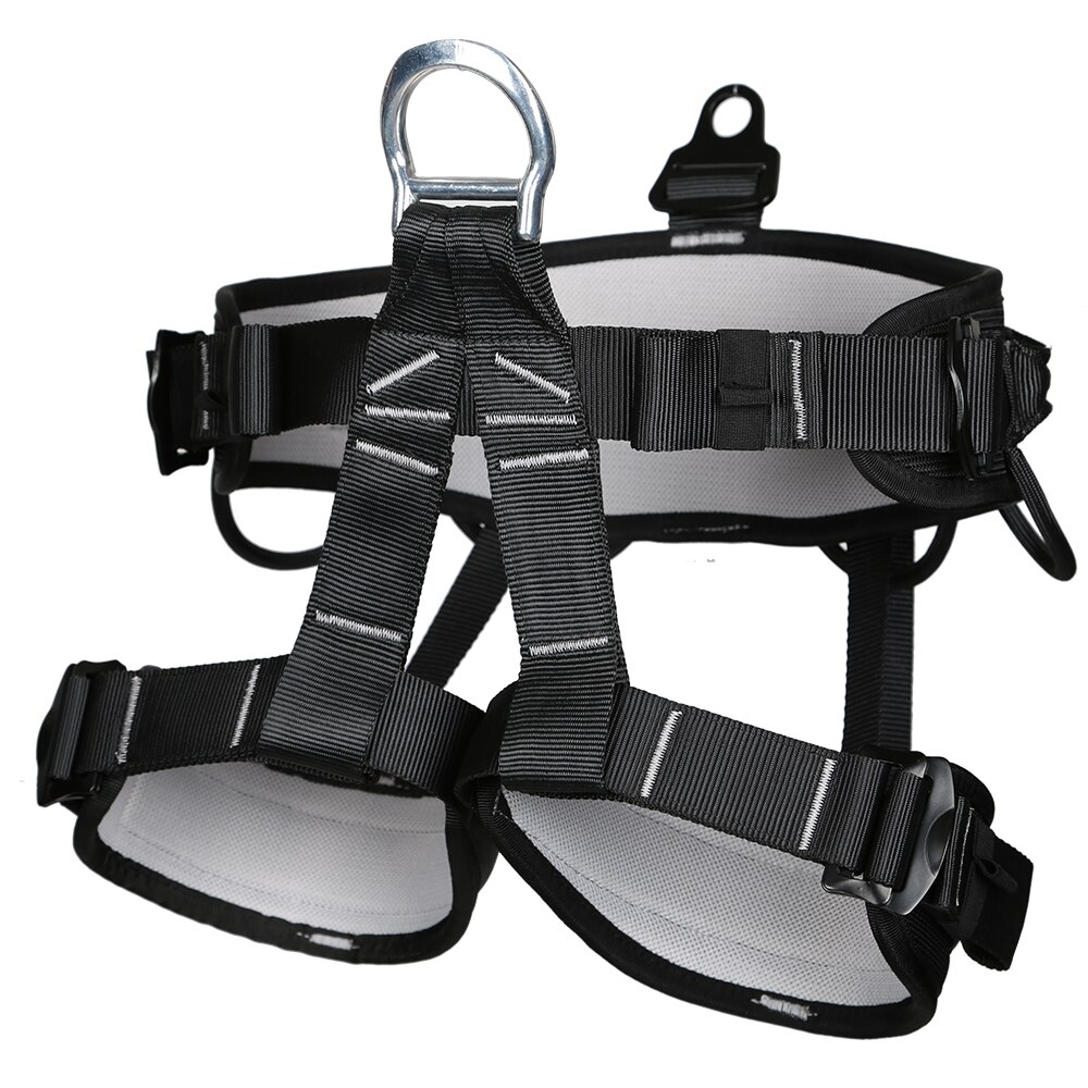 Pro Safety Harness Mountaineering Rock Tree Climbing Rappelling Equip Gear