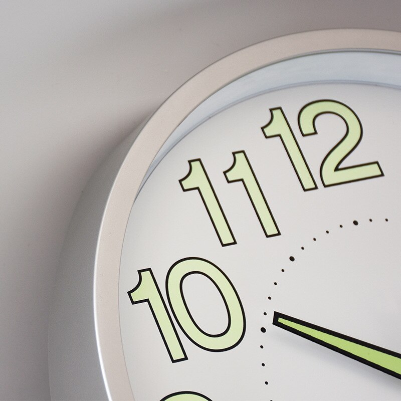 Reloj de pared de Blanco luminoso en 3d, reloj de cuarzo con escondite secreto, reloj colgante de cuarzo para habitaciones de niños, reloj colgante Wandklok W