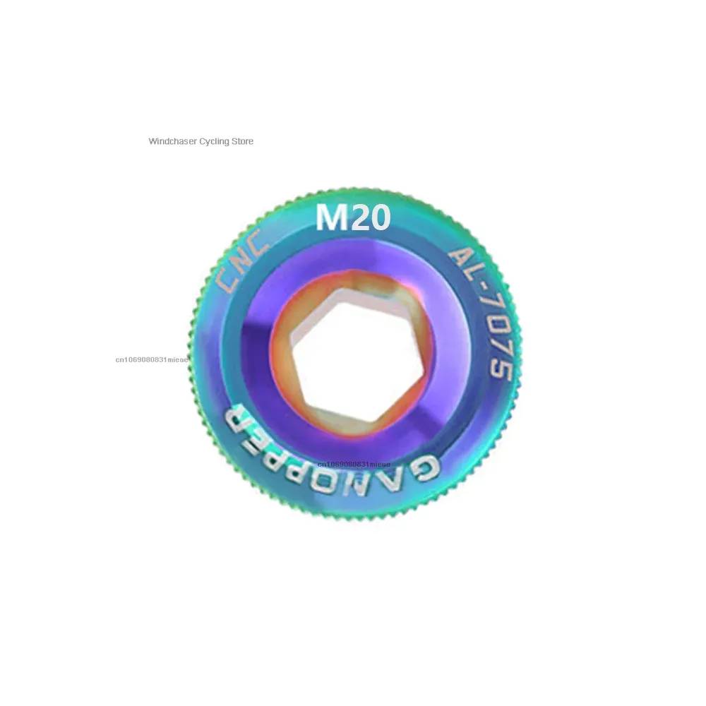 M15/M18/M19/M20 tornillo de manivela perno de fijación de brazo de manivela BB tornillo de eje Central tapa de tuerca de bielas para bicicleta de montaña de carretera: Morado
