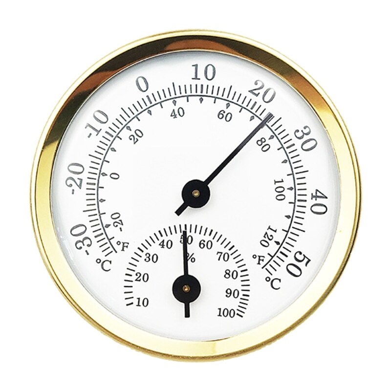 Portable Sauna Thermometer Digital Sauna Room Thermometer Hygrometer Sauna Temperature Thermometer Sauna Room Temp Gauge: Gold