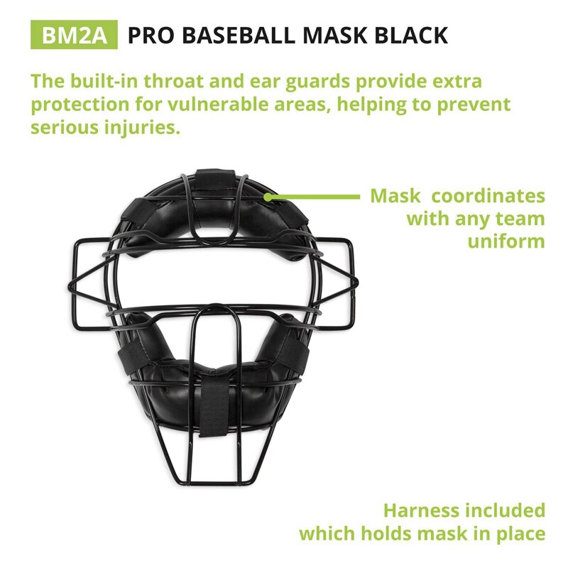 Baseball skyddande mask softball stål ram huvudskyddsutrustning