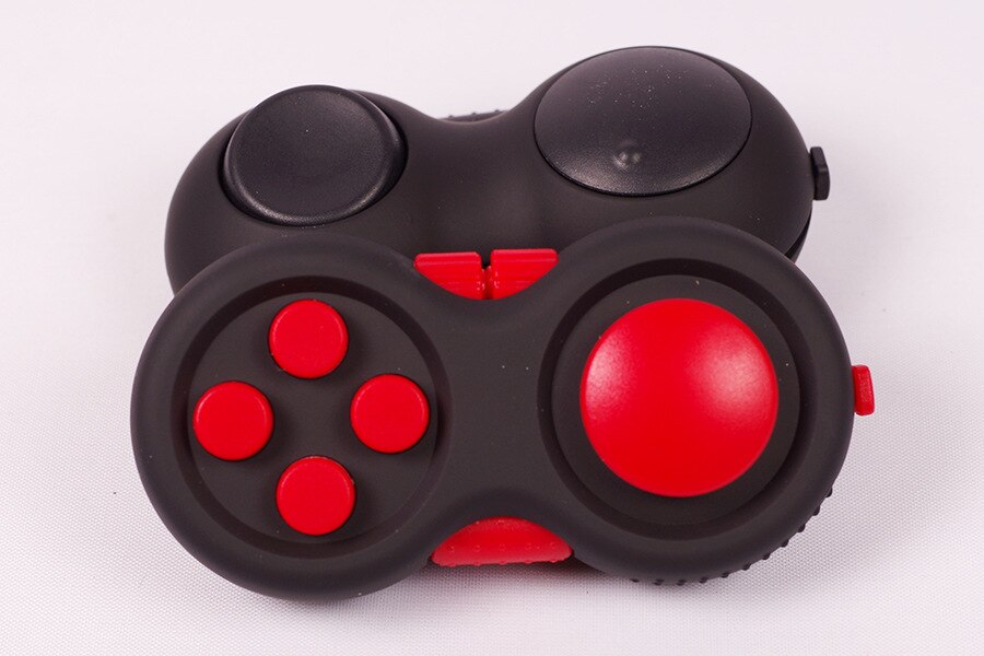 Antistress Volwassenen Eenvoudige Kuiltje Fidget Speelgoed Kinderen Gamepad Wirwar Pop Het Fidget Stress Relief Squeeze Fun Interactief Speelgoed: Red