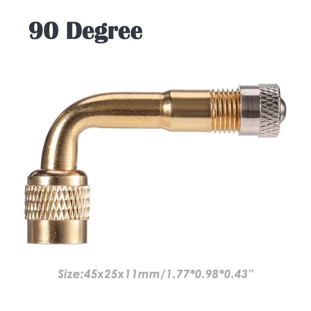 45/90/135 Degree Brass Air Tyre Valve Extension Motorcycle Car Bicycle Air Tyre Valve Caps Schrader Valve: 02