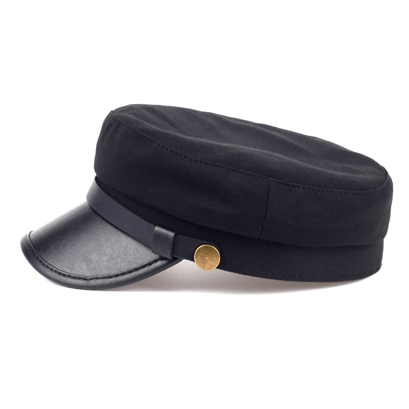 Sombrero hexagonal de estilo moderno para hombre y mujer, gorro Unisex de algodón de Color sólido, Boina de vaquero de , tela de doble capa