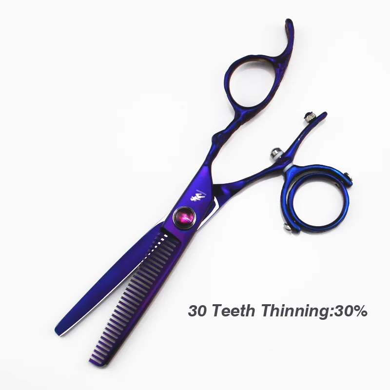 6.0 " drehbare daumenschere, friseurschere, 720 grad drehbare daumenschere, drehbare daumenschere, fliegende schere: Grün