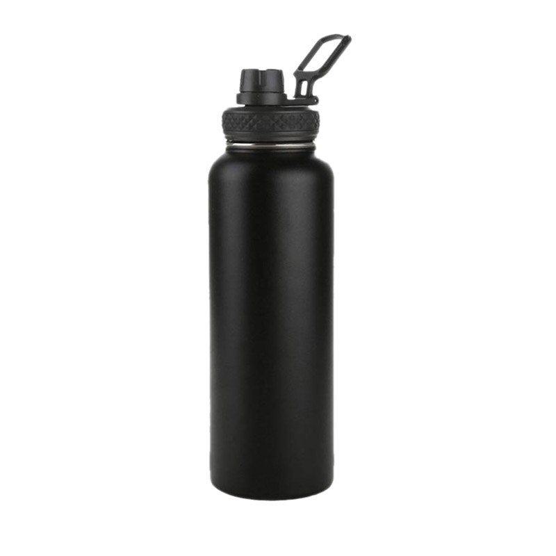 40 Oz Water Bottle Vacuum Insulated Stainless Steel Water Bottle Water Bottle for Men Women and Children: Black