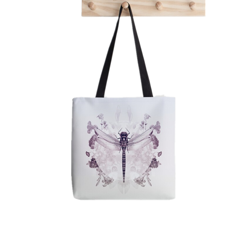 Shopper Sphynx Cat Cartoon printed Tote Bag women Harajuku shopper handbag girl Shoulder shopping bag Lady Canvas Bag: F789