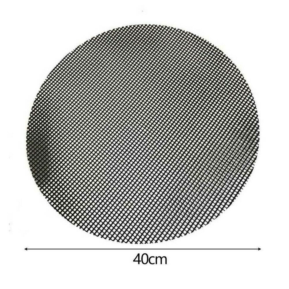 Thuis Grill Mat Bbq Grill Mesh Mat Non-stick Koken Sheet Liner Vis Camping: Black 40cm