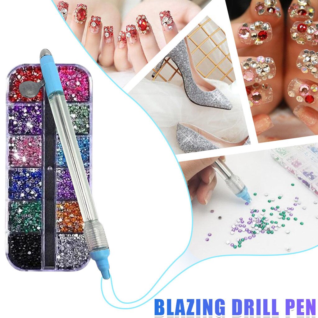 Perceuse électrique stylo multifonctionnel Point perceuse bricolage manuel pointu stylo électrique manucure Machine ongles strass ensemble outils L507