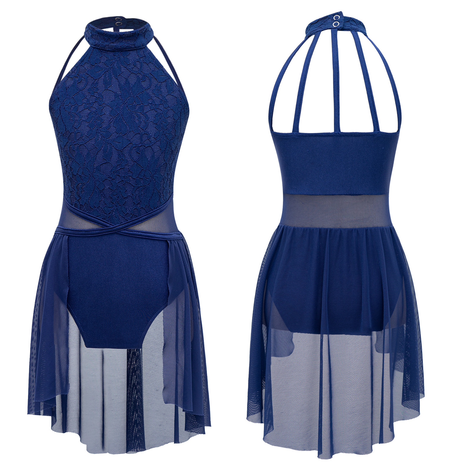 Vestido de leotardo de Ballet para niñas, traje de bailarina de baile contemporáneo lírico, ropa de actuación, clase de baile, gimnasia