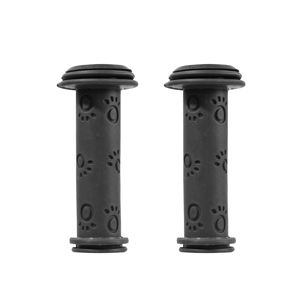 Rubber Grip Handle Bike Handlebar Grips Cover Anti-skid Bicycle Tricycle Skateboard Scooter For Child Kids Universal Scooter: Burgundy