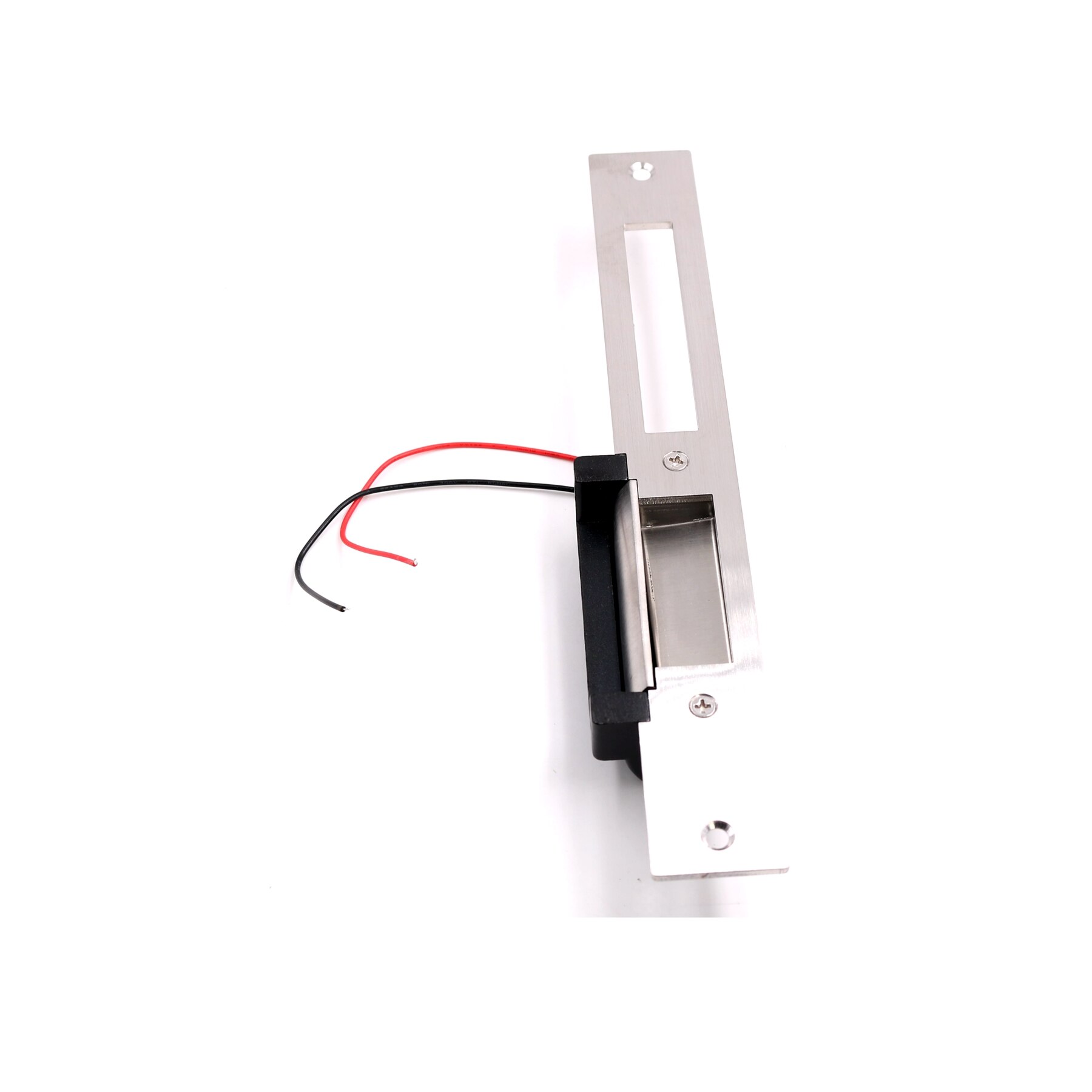 ANSI-cerradura de puerta de placa larga, dispositivo de cierre de doble boca con puerto de 12V, eléctrico, seguro contra fallos, ajustable