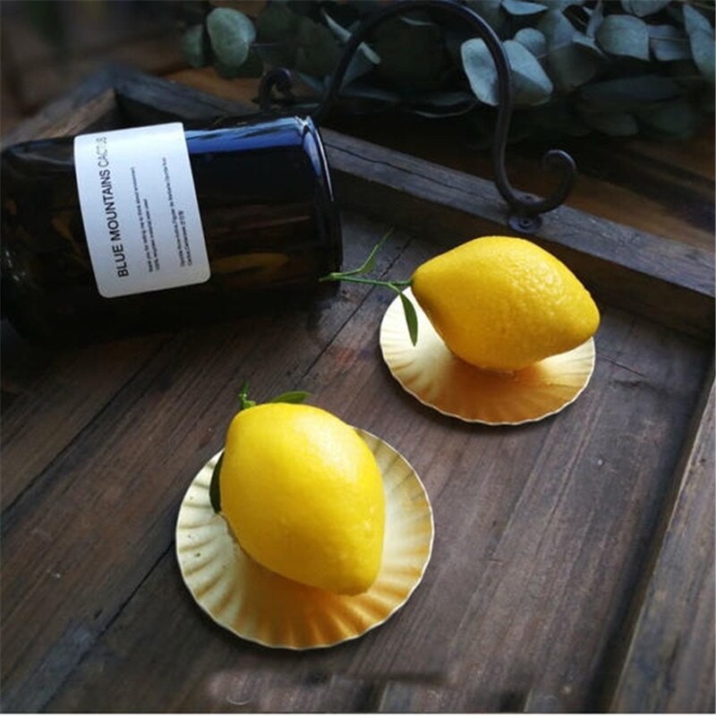 6 hulrum 3d citron form frugt silikone form brownies kage mousse kage forme pande bagning fransk dessert kage dekorationsværktøj