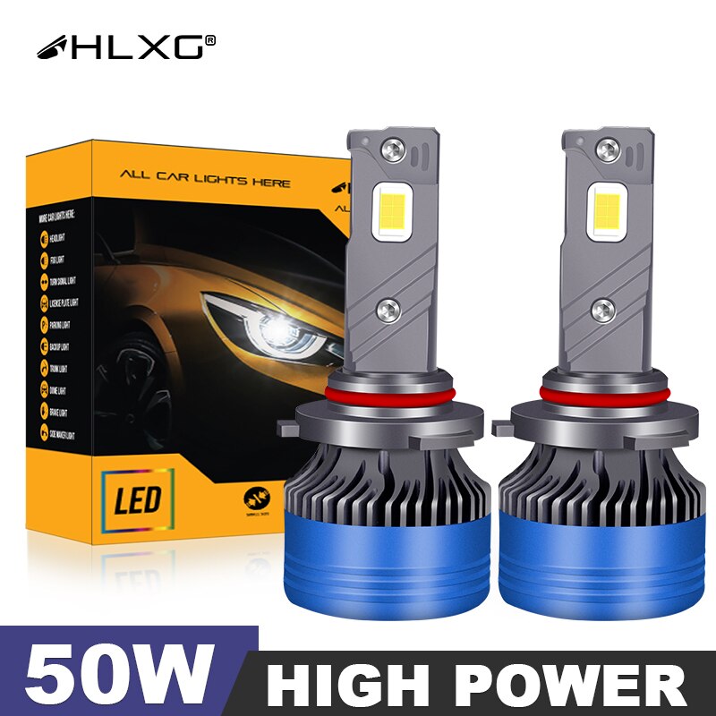 30000LM 100W 6000K Led H7 4300K HB3 9005 HB4 9006 9012 HIR2 H11 H8 H4 H1 Automobiles Auto Lamp Car Light Led Headlight 12V HLXG