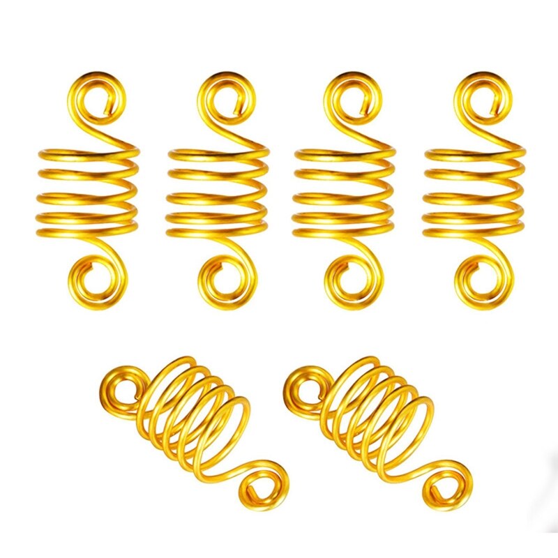 Hair Braid Cuff Set of 110 Hair Braid Dreadlock Beads Cuffs Clips Braid Spiral Braid Hair Extension for Woman Hair