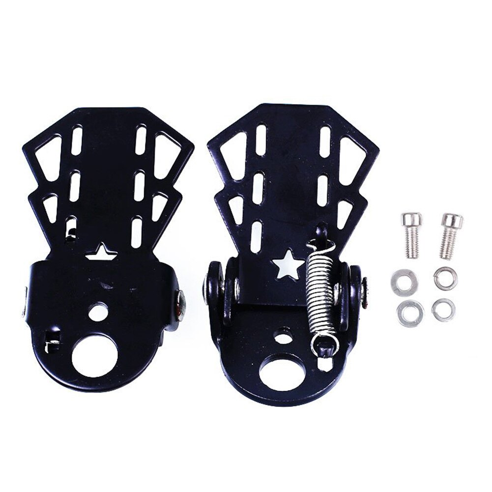1 paire de repose-pieds pliants en acier au manganèse pour vélo de montagne, repose-pieds multifonctionnels pour siège arrière, accessoires de sécurité