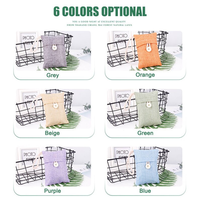 1pcs Bamboo Charcoal Activated Carbon Air Freshener Home Cabinet Remove Odor Portable Charcoal Bag For Wardrobe