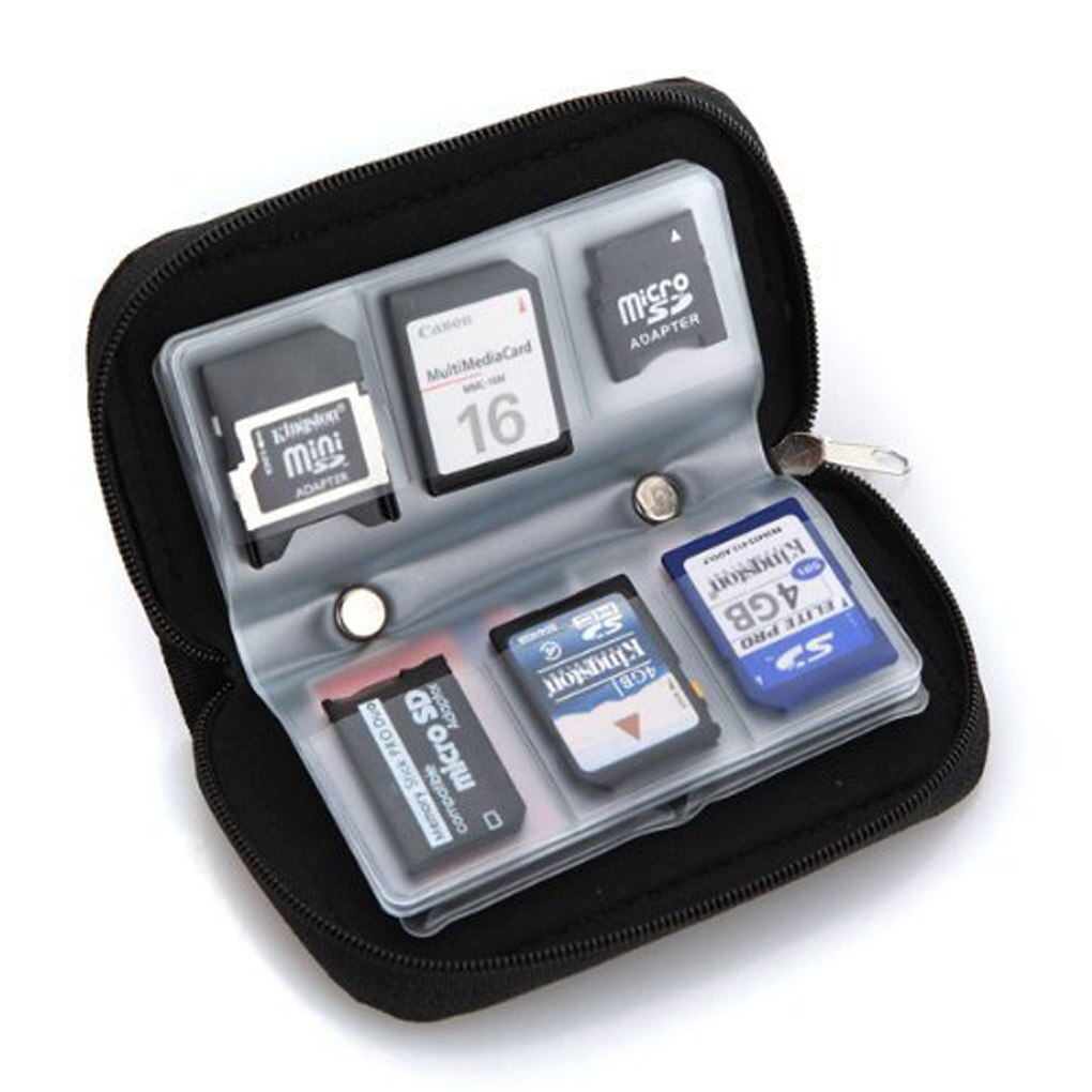 Memory Card Storage Carrying Case Holder Wallet 22 Slots For Micro SD Memory Card Game Accessory Memory Protector Memory Cards