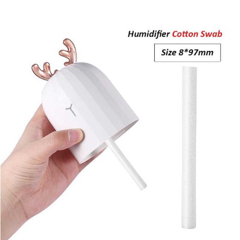 10 stuks 8*97mm luchtbevochtigers filters wattenstaafje voor auto thuis ultrasone luchtbevochtiger mistmaker aroma diffuser vervangende onderdelen