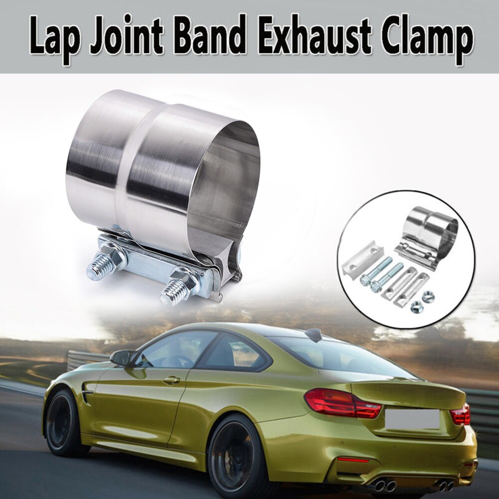 3 inch Exhaust Pipe Clamp Stainless Steel Anti-Corrosion Reusable Silver Parts
